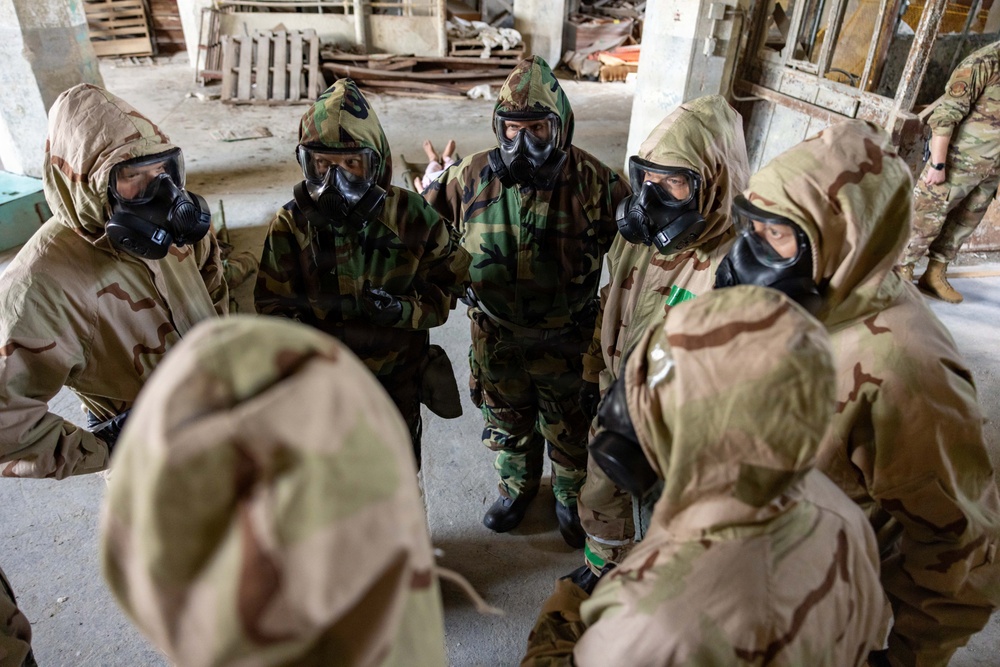 USAFSAM students sharpen skills in protective gear drills
