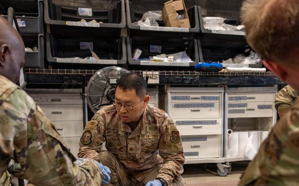USAFSAM students sharpen skills in protective gear drills