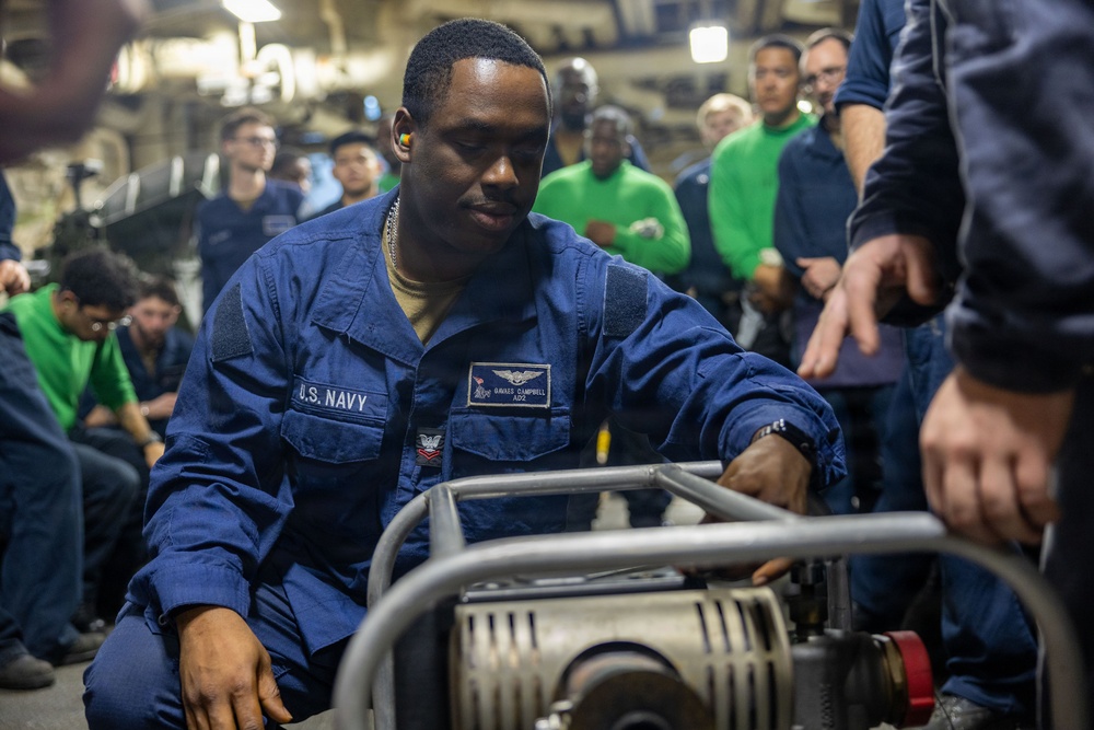 USS Iwo Jima Conducts Damage Control Training