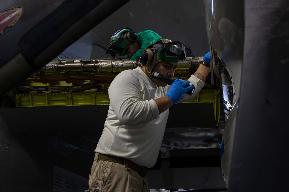 Abraham Lincoln conducts routine operations