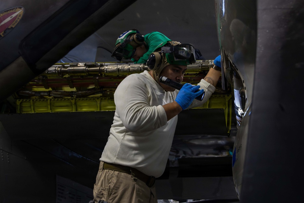 Abraham Lincoln conducts routine operations