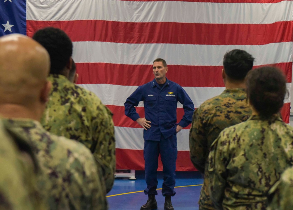 NRC Alameda Sailors and Marines Honored for Securing Coast Guard Island During Civil Unrest