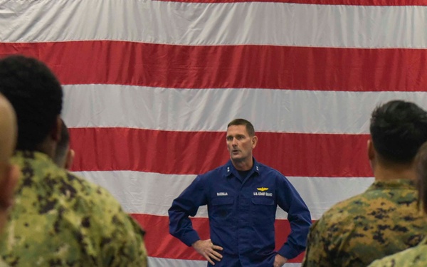 NRC Alameda Sailors and Marines Honored for Securing Coast Guard Island During Civil Unrest