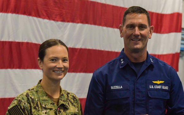 NRC Alameda Sailors and Marines Honored for Securing Coast Guard Island During Civil Unrest