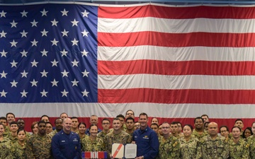 NRC Alameda Sailors and Marines Honored for Securing Coast Guard Island During Civil Unrest