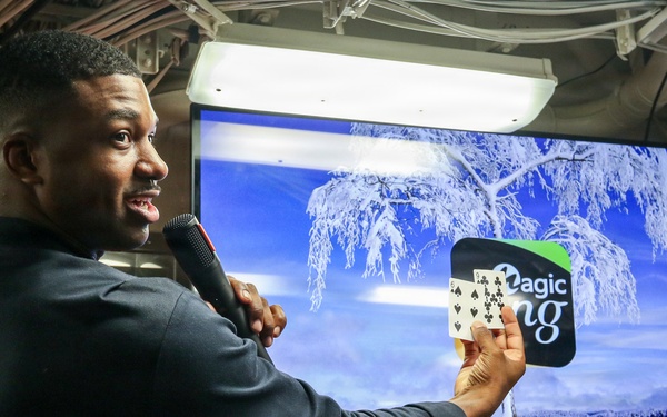 Frank E. Petersen Jr. hosts MWR talent show