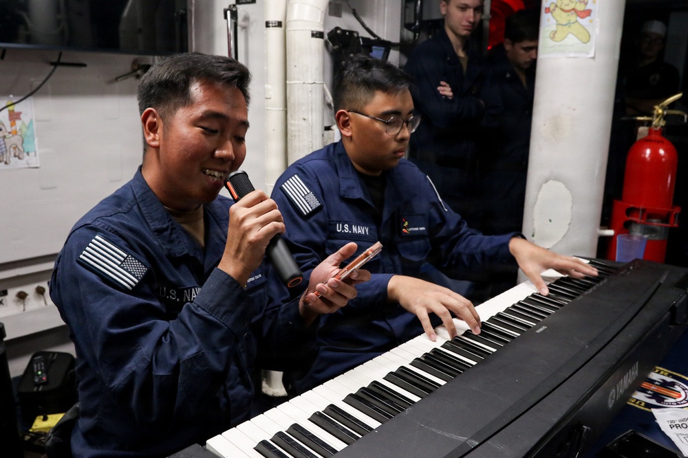 Frank E. Petersen Jr. hosts MWR talent show