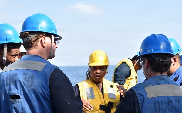 USS McFAUL Conducts Replenishment-at-Sea