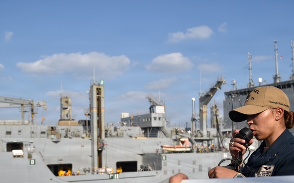 USS McFAUL Conducts Replenishment-at-Sea
