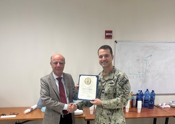 PWD Sigonella honors Joe Fiorenza during his retirement ceremony