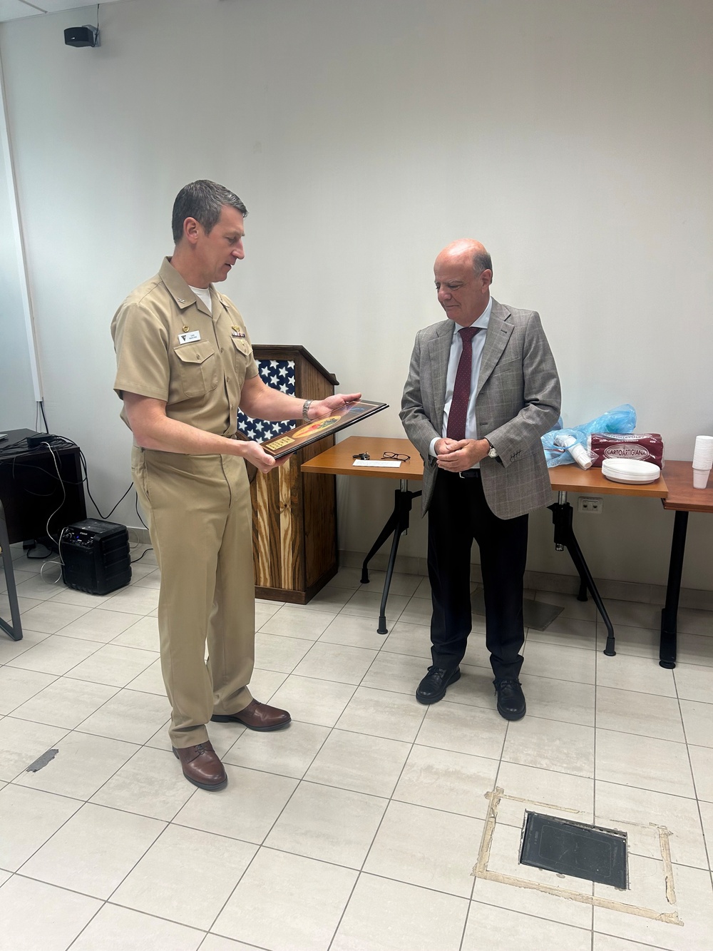 PWD Sigonella honors Joe Fiorenza during his retirement ceremony