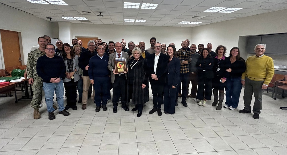 PWD Sigonella honors Joe Fiorenza during his retirement ceremony