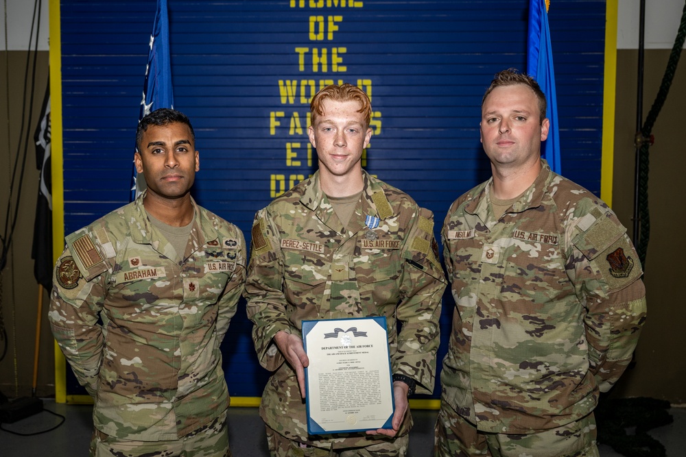 822nd BDS Airman honored for heroic role in fugitive capture