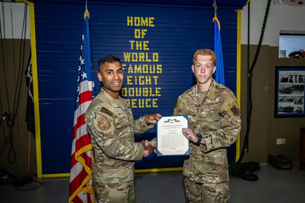 822nd BDS Airman honored for heroic role in fugitive capture