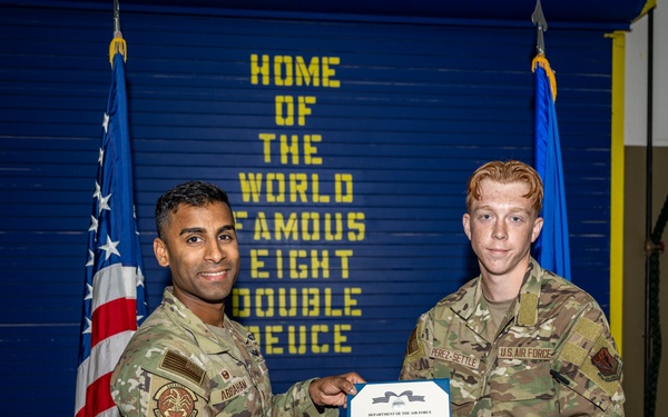 822nd BDS Airman honored for heroic role in fugitive capture