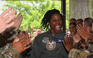 Former NCO’s persistence leads to commissioning as security forces officer