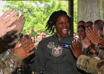 Former NCO’s persistence leads to commissioning as security forces officer