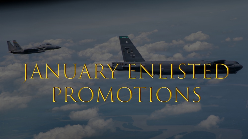 January Enlisted Promotions