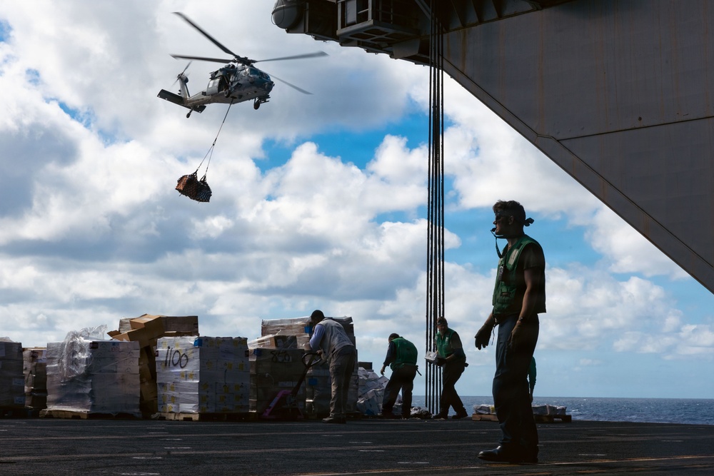USS Gerald R. Ford (CVN 78) Replenishment-at-Sea Operations