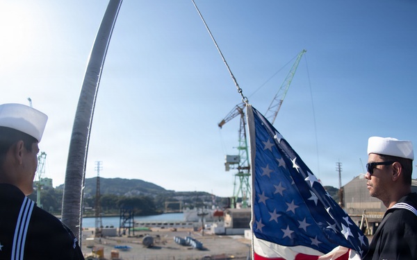 USS San Diego (LPD 22) Returns to Sasebo