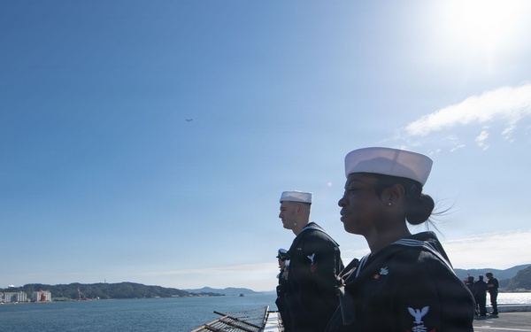 USS San Diego (LPD 22) Returns to Sasebo
