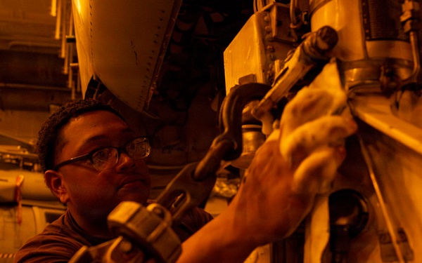 Abraham Lincoln conducts routine operations