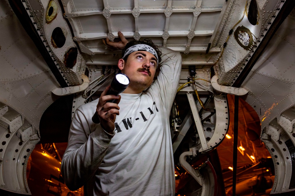 Abraham Lincoln conducts routine operations