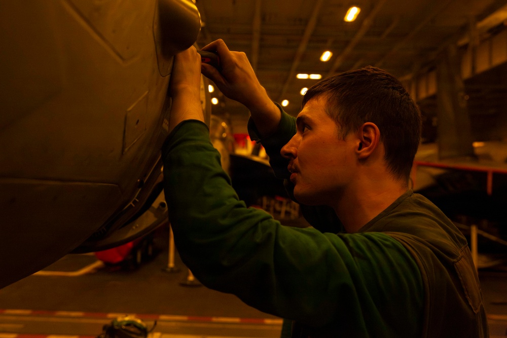 Abraham Lincoln conducts routine operations