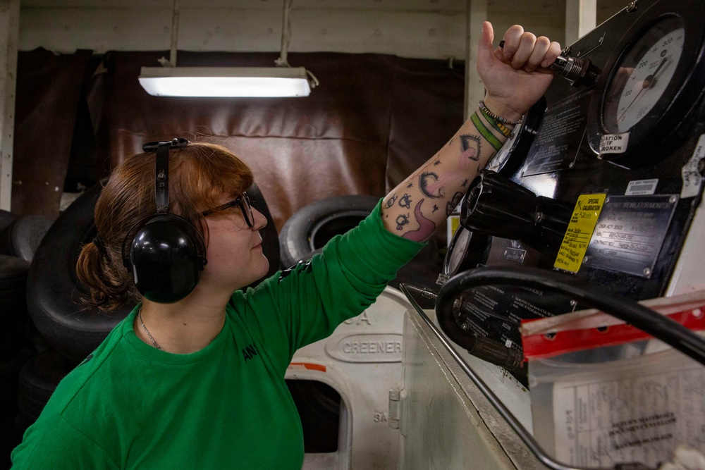 Abraham Lincoln conducts routine operations