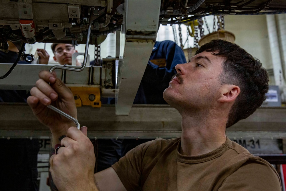 Abraham Lincoln conducts routine operations