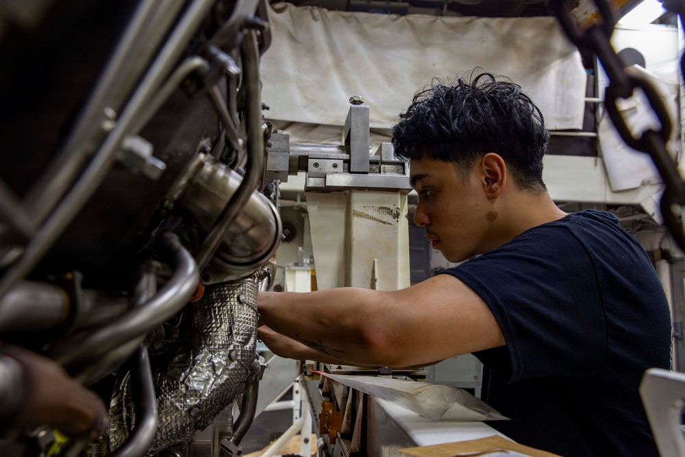 Abraham Lincoln conducts routine operations