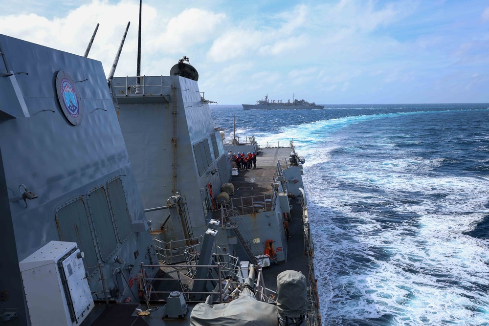 USS Thomas Hudner (DDG 116) Replenishment-at-sea