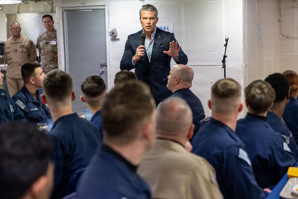 SECWAR visit PCU John F. Kennedy (CVN 79)