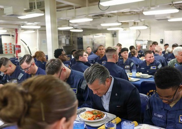SECWAR visit PCU John F. Kennedy (CVN 79)