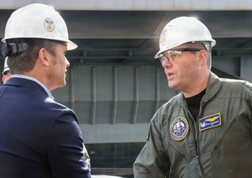SECWAR visits PCU John F. Kennedy (CVN 79)