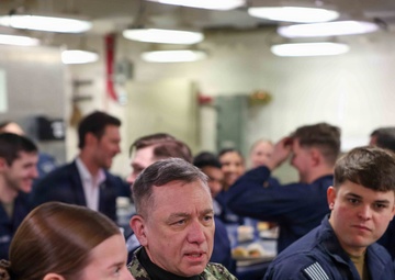 Commander, NAVSEA visits PCU John F. Kennedy (CVN 79)