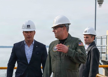 SECWAR visits PCU John F. Kennedy (CVN 79)