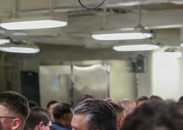 SECWAR visits PCU John F. Kennedy (CVN 79)