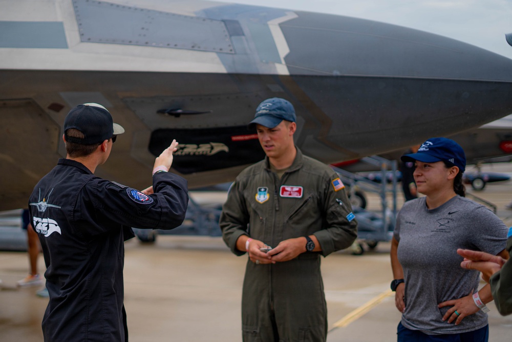 F-22 Raptor Aerial Demonstration Team performs at EAA Air Venture Oshkosh 2025