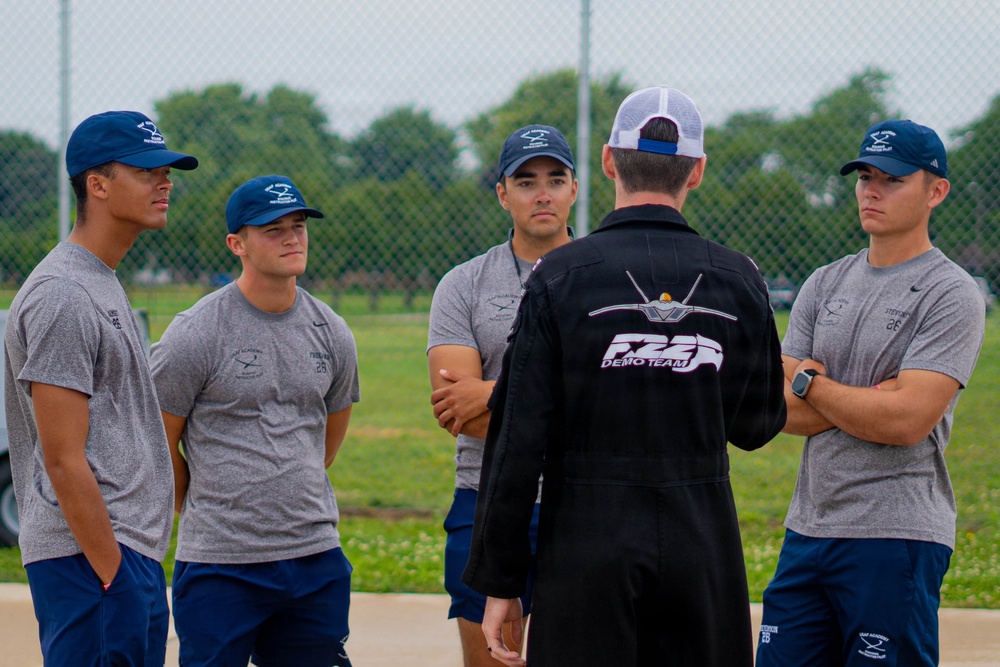 F-22 Raptor Aerial Demonstration Team performs at EAA Air Venture Oshkosh 2025