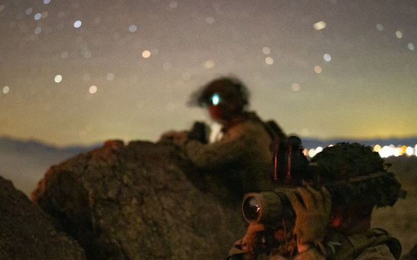 2nd Bn., 4th Marines conduct night live-fire range during SLTE