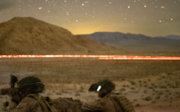 2nd Bn., 4th Marines conduct night live-fire range during SLTE