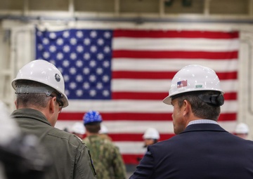 SECWAR visits PCU John F. Kennedy (CVN 79)