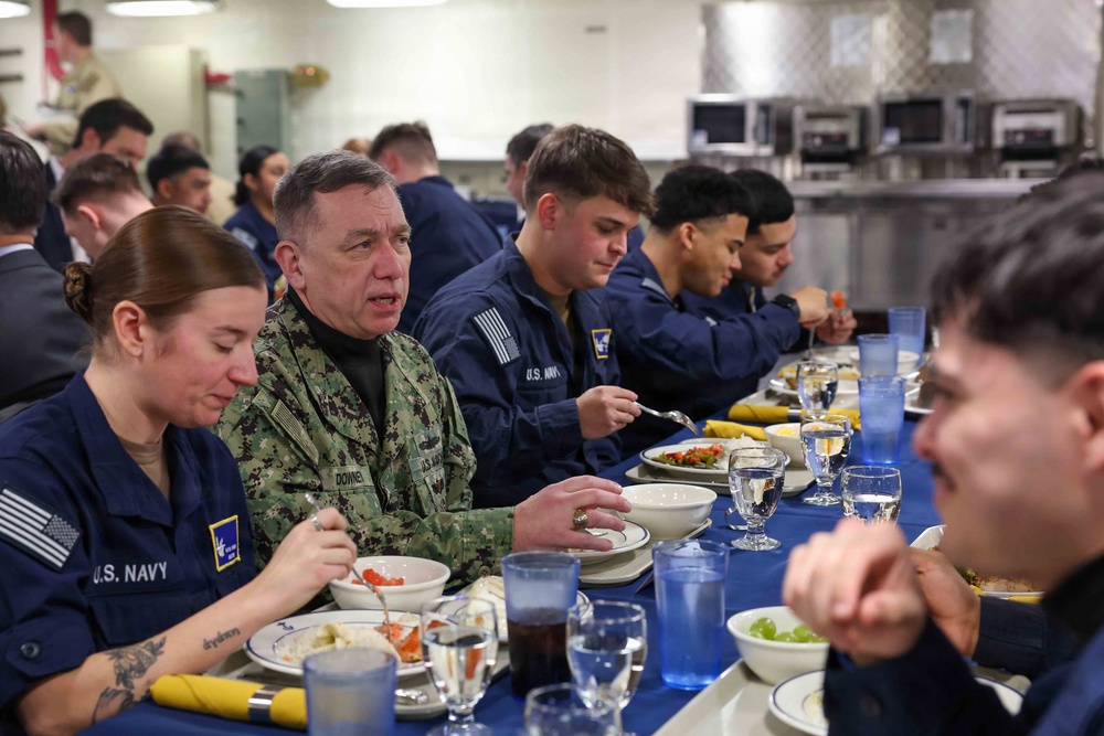 Commander, NAVSEA visits PCU John F. Kennedy (CVN 79)