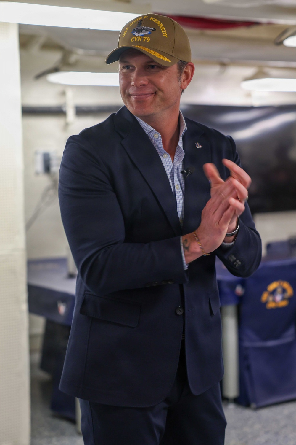 SECWAR visits PCU John F. Kennedy (CVN 79)