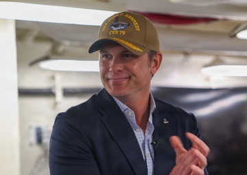 SECWAR visits PCU John F. Kennedy (CVN 79)