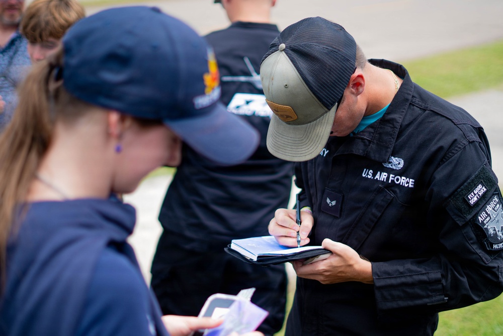 F-22 Raptor Aerial Demonstration Team performs at EAA Air Venture Oshkosh 2025