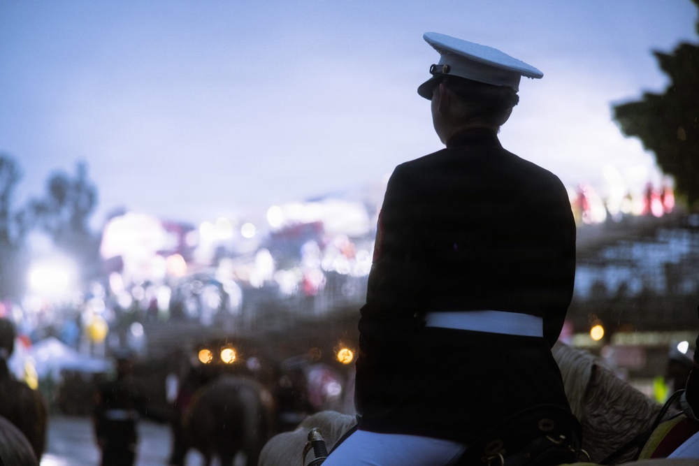 West Coast Composite Band performs at the 2025 Rose Parade