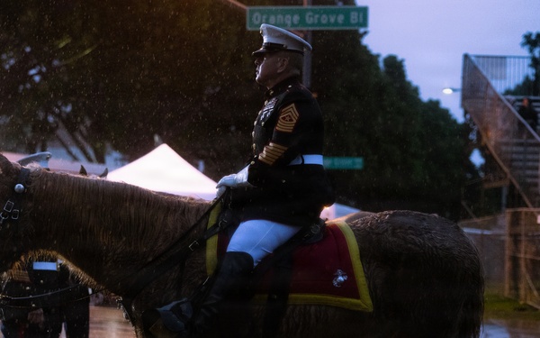 West Coast Composite Band performs at the 2025 Rose Parade