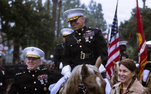 West Coast Composite Band performs at the 2025 Rose Parade